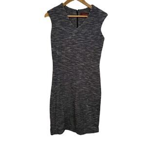 Hal Rubenstein Black White Tweed Cap Sleeve Shirt Dress Size‎ Small